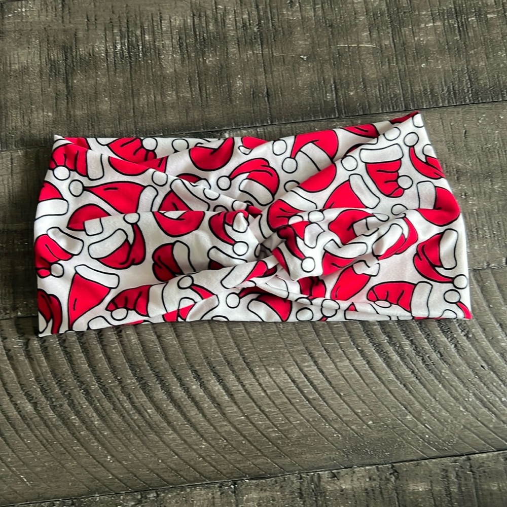 💛 Santa Hat Winter Twist Headband